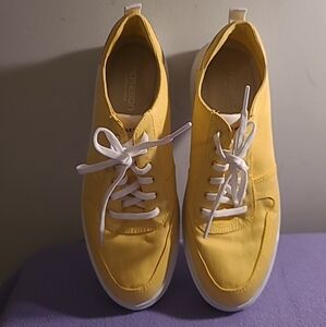 Cole Haan Grand Pro Rally Canvas Court Sneaker Dandelion Yellow size 43 / 11